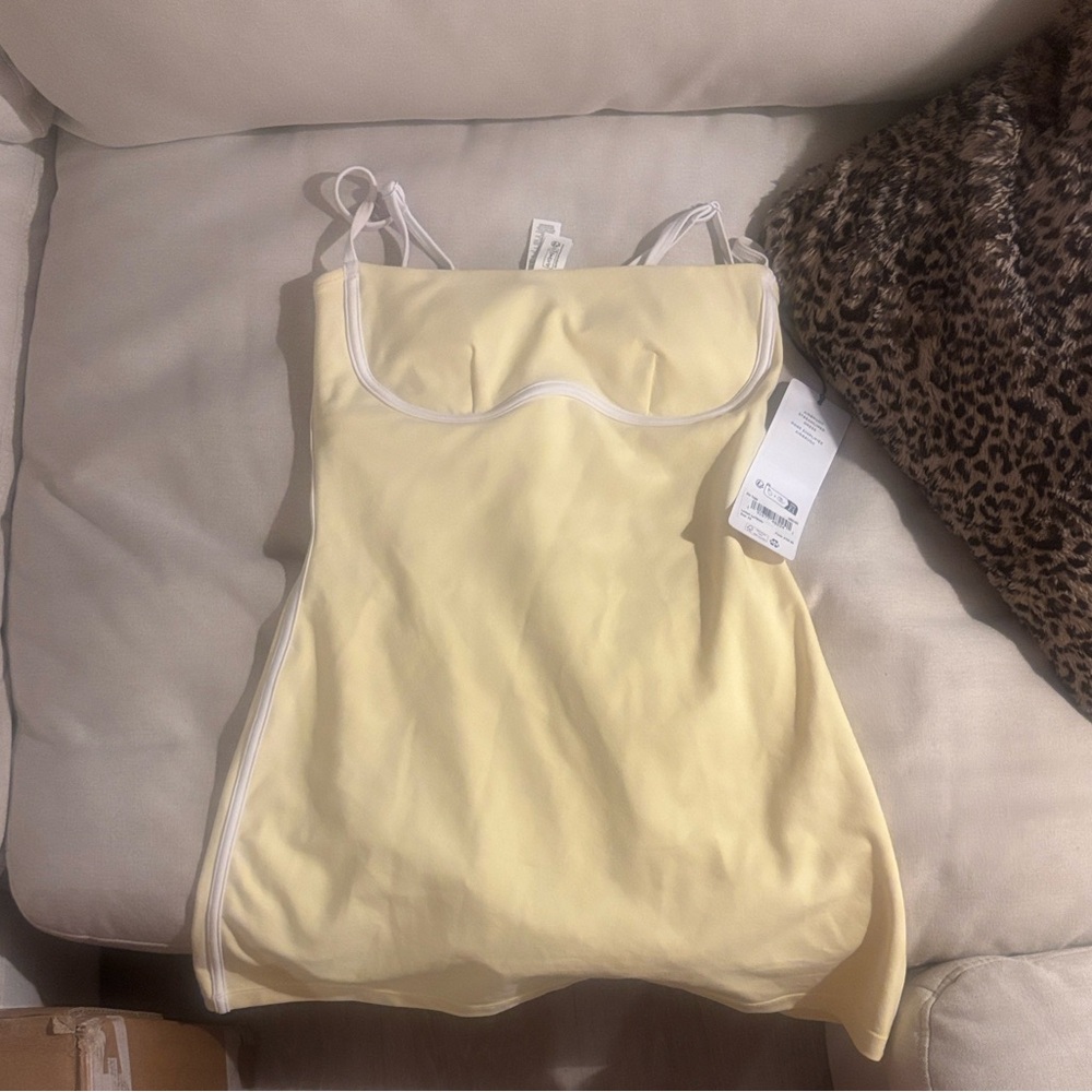 Yellow ALO Airbrush Mini Dress